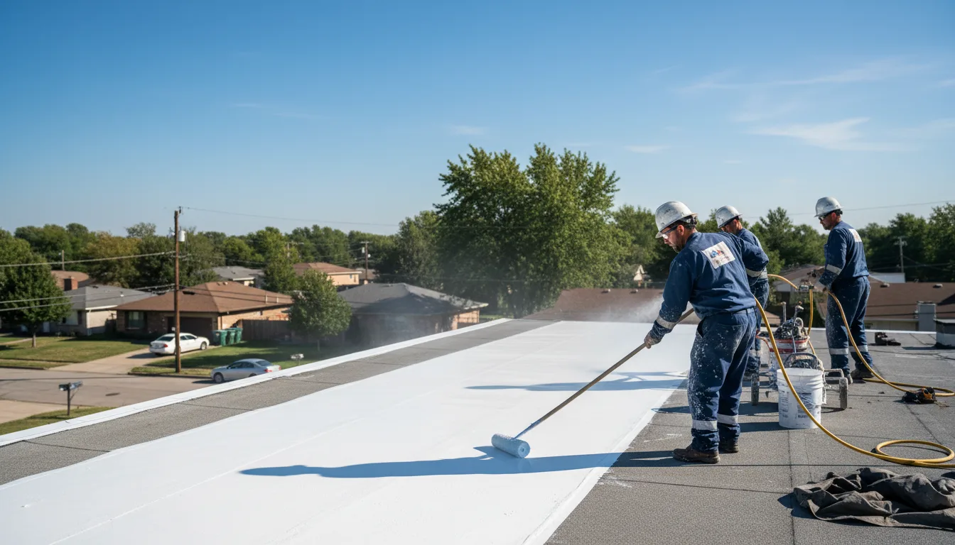 Commercial roof coating in Beeler, KS near me